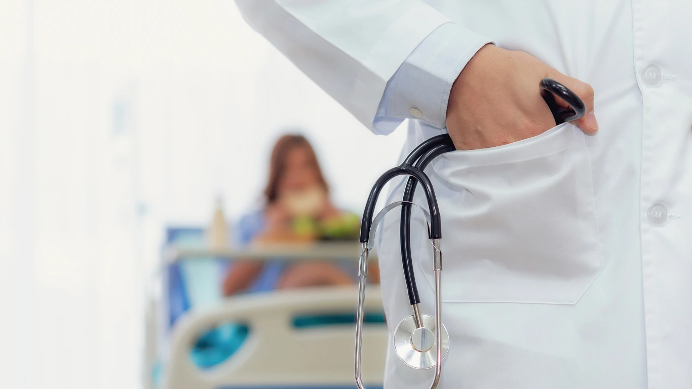 doctor-holding-with-stethoscope-on-pocket
